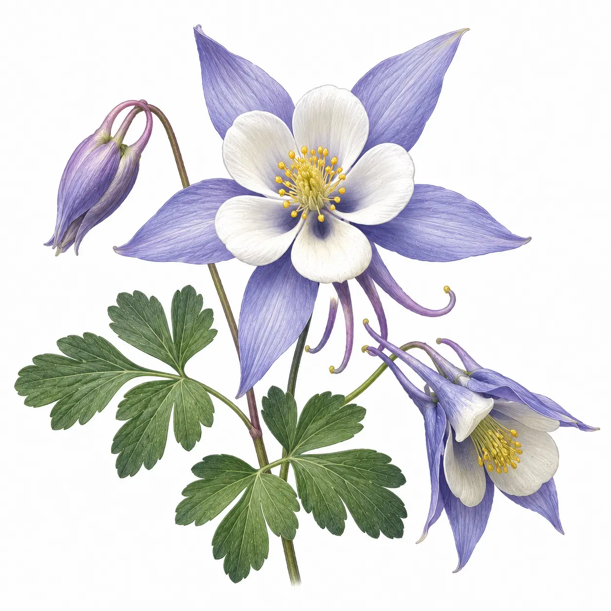 Colorado state flower, Rocky Mountain Columbine
