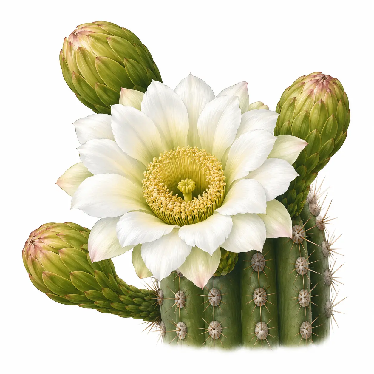 Arizona state flower, Saguaro Cactus Blossom