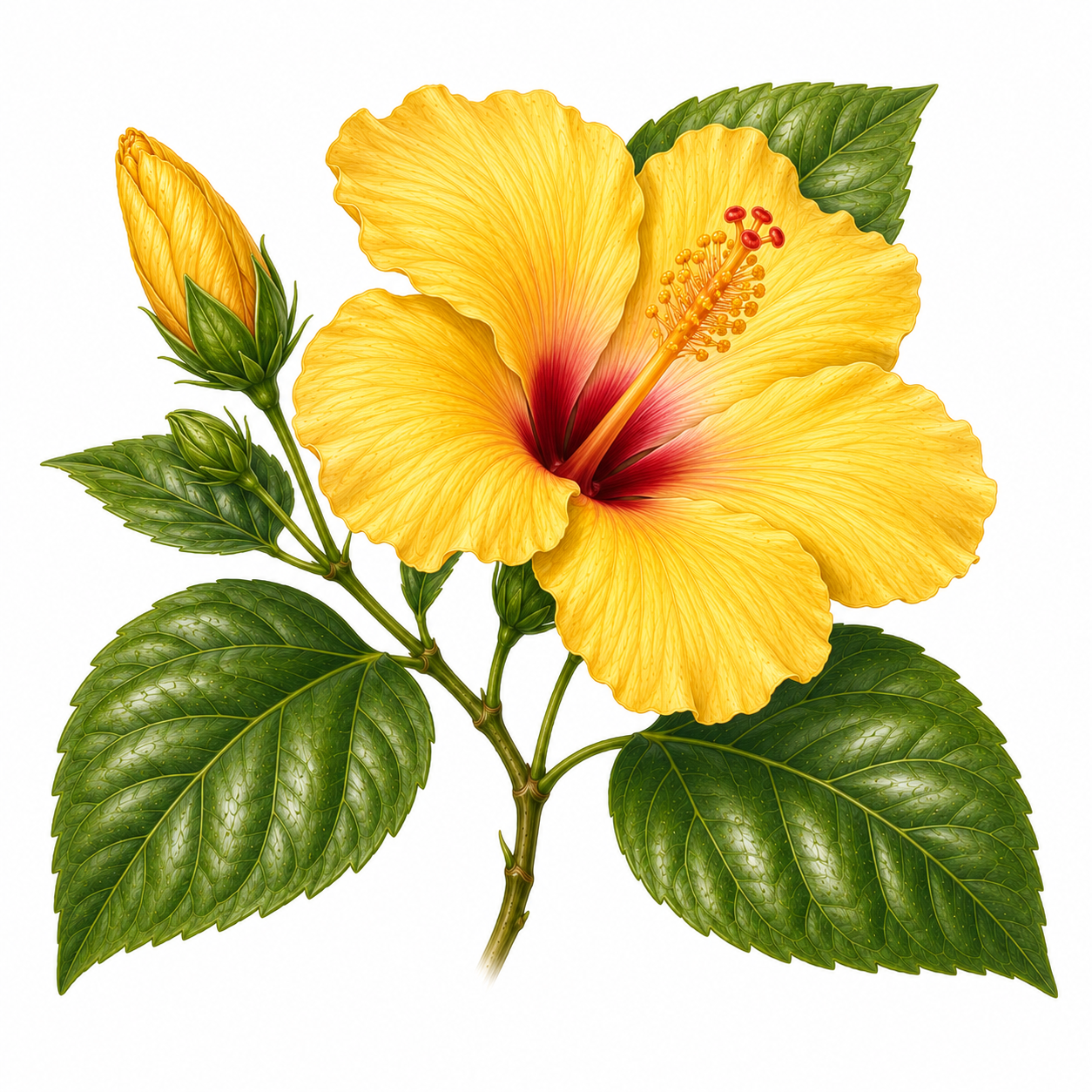 Hawaii state flower, Yellow Hibiscus